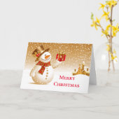 Weihnachtskarte Karte (Gelbe Blume)