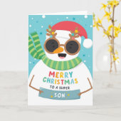 Weihnachtskarte Karte (Gelbe Blume)