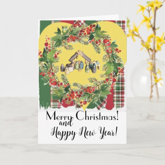 Weihnachtskarte! Karte (Gelbe Blume)