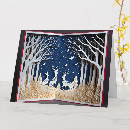 Weihnachtskarte Karte (Gelbe Blume)