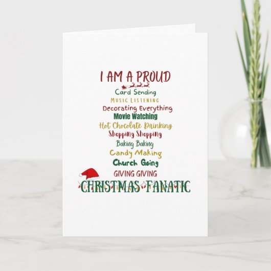 Weihnachtskarte Karte (Vorderseite)
