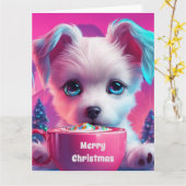 Weihnachtskarte Karte (Gelbe Blume)