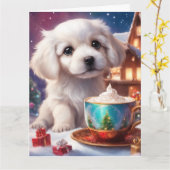 Weihnachtskarte Karte (Gelbe Blume)