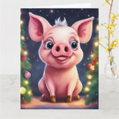 Weihnachtskarte Karte (Gelbe Blume)