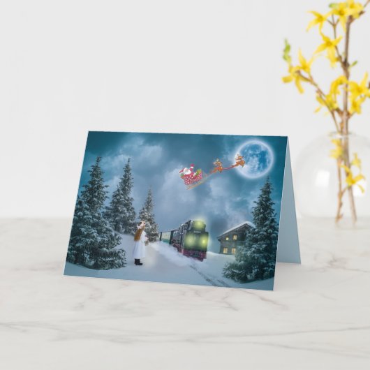 Weihnachtskarte Karte (Gelbe Blume)