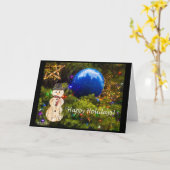 Weihnachtskarte Karte (Gelbe Blume)