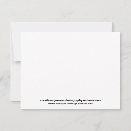 Weihnachtskarte Karte (Rückseite)