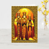 Weihnachtskarte Karte (Gelbe Blume)