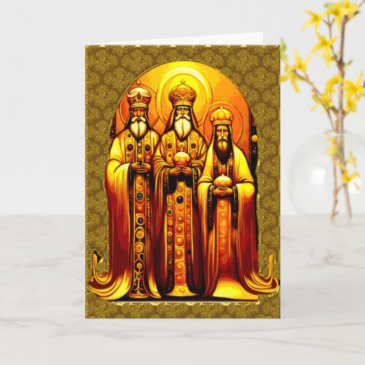 Weihnachtskarte Karte (Gelbe Blume)