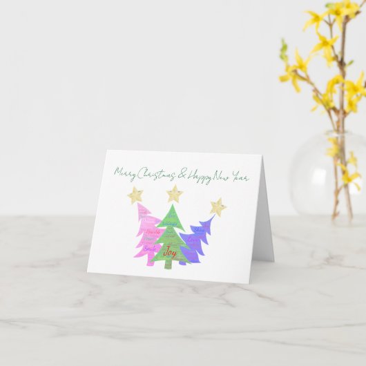 Weihnachtskarte Karte (Gelbe Blume)