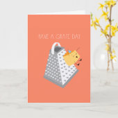 Weihnachtskarte Karte (Gelbe Blume)