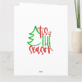 Weihnachtskarte Karte (Rückseite)