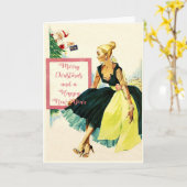 Weihnachtskarte Karte (Gelbe Blume)