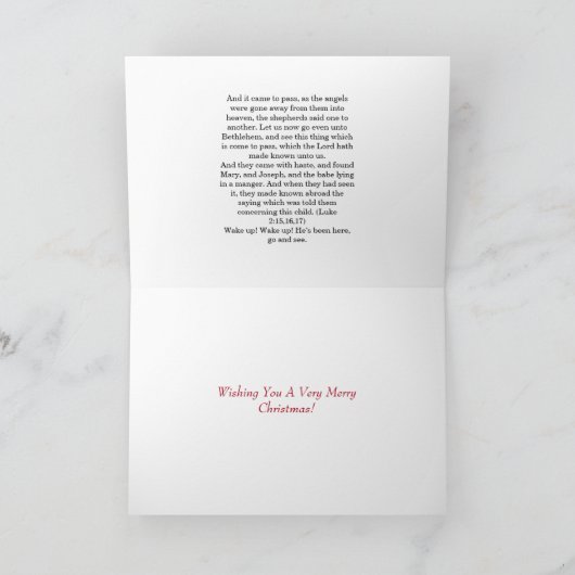 Weihnachtskarte Karte (Innenseite)