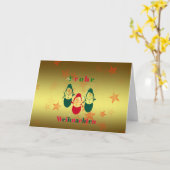 Weihnachtskarte Karte (Gelbe Blume)