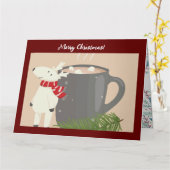 Weihnachtskarte Karte (Gelbe Blume)