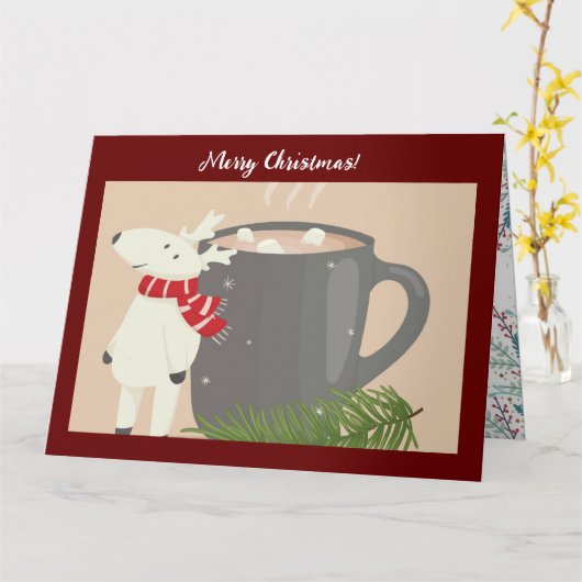 Weihnachtskarte Karte (Gelbe Blume)