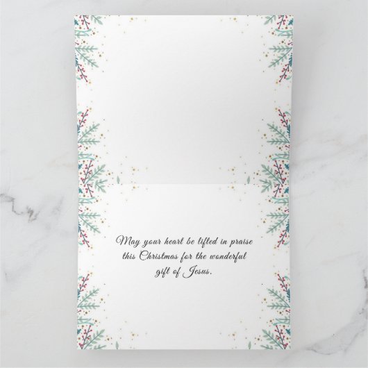 Weihnachtskarte Karte (Innenseite)