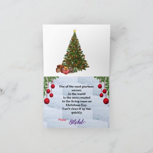 Weihnachtskarte Karte (Innenseite)