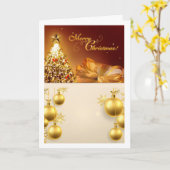 Weihnachtskarte Karte (Gelbe Blume)