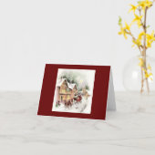 Weihnachtskarte Karte (Gelbe Blume)