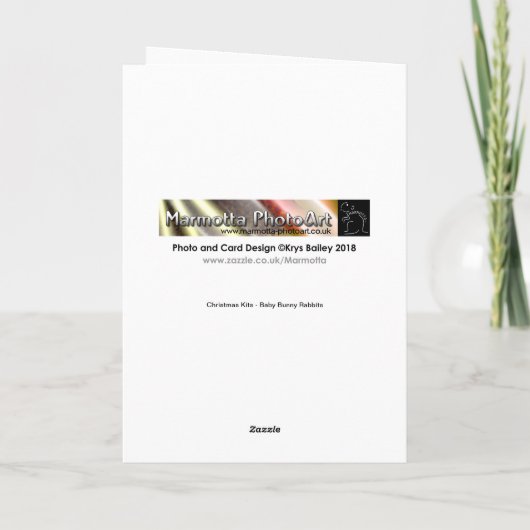 Weihnachtskarte Karte (Rückseite)