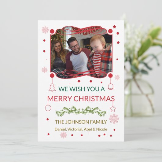 Weihnachtskarte Karte (Stehend Vorderseite)