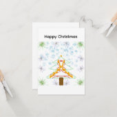 Weihnachtskarte Karte (Vorderseite/Rückseite Beispiel)