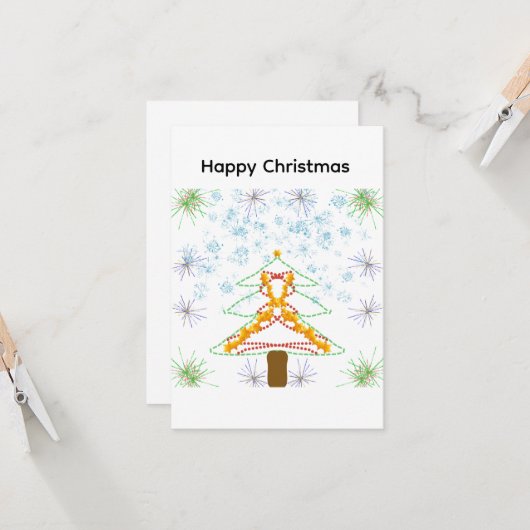 Weihnachtskarte Karte (Vorderseite/Rückseite Beispiel)