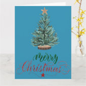 Weihnachtskarte Karte (Gelbe Blume)