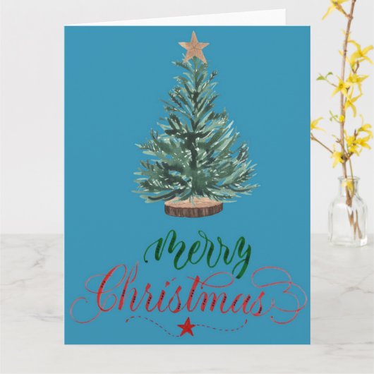 Weihnachtskarte Karte (Gelbe Blume)