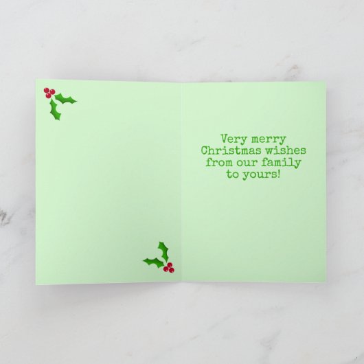 Weihnachtskarte Karte (Innenseite)