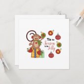 Weihnachtskarte Karte (Vorderseite/Rückseite Beispiel)