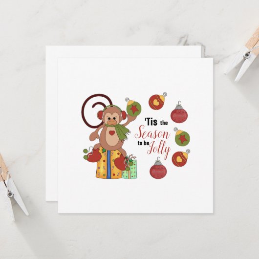 Weihnachtskarte Karte (Vorderseite/Rückseite Beispiel)