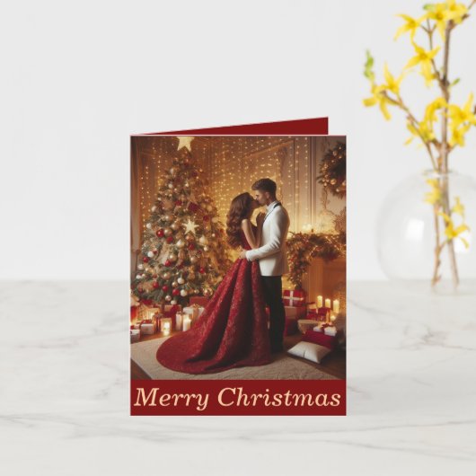 Weihnachtskarte Karte (Gelbe Blume)