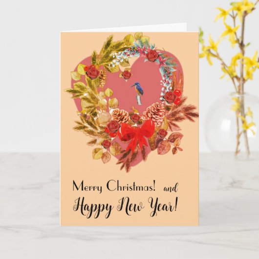 Weihnachtskarte! Karte (Gelbe Blume)