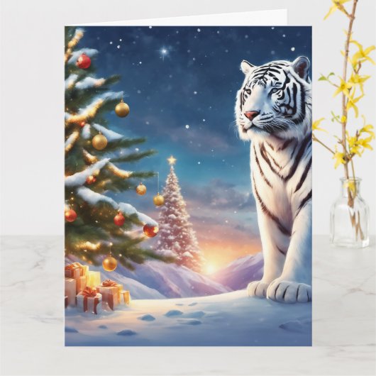 Weihnachtskarte Karte (Gelbe Blume)