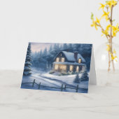 Weihnachtskarte Karte (Gelbe Blume)