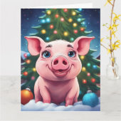 Weihnachtskarte Karte (Gelbe Blume)