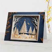 Weihnachtskarte Karte (Gelbe Blume)