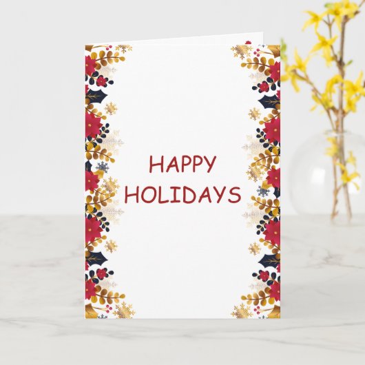 Weihnachtskarte Karte (Gelbe Blume)