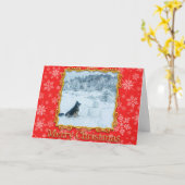 Weihnachtskarte Karte (Gelbe Blume)