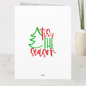Weihnachtskarte Karte (Rückseite)