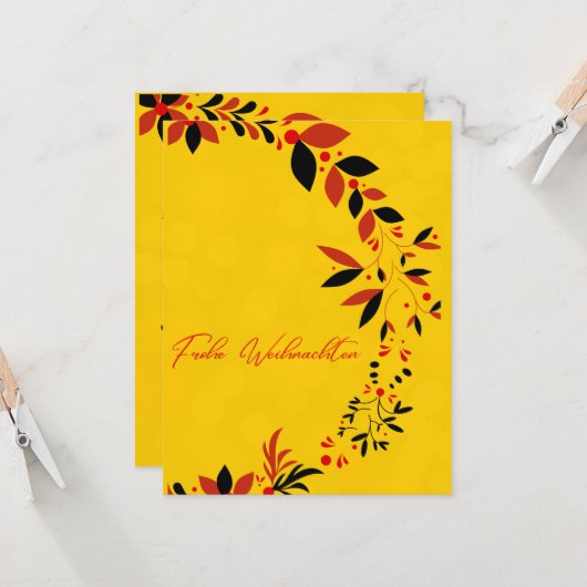 Weihnachtskarte Karte (Vorderseite/Rückseite Beispiel)