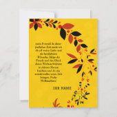 Weihnachtskarte Karte (Rückseite)