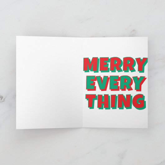 Weihnachtskarte Karte (Innenseite)