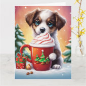 Weihnachtskarte Karte (Gelbe Blume)