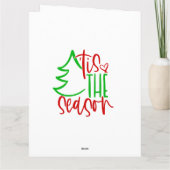 Weihnachtskarte Karte (Rückseite)