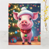 Weihnachtskarte Karte (Gelbe Blume)