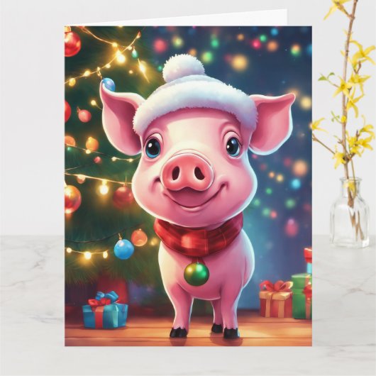 Weihnachtskarte Karte (Gelbe Blume)